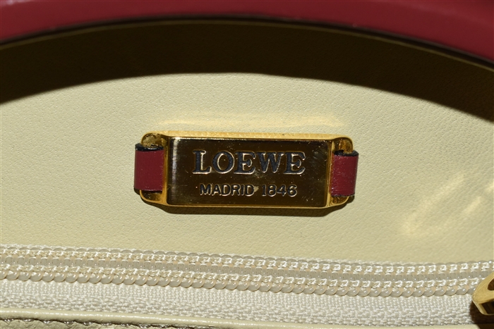 Burgundy Loewe Handbag, size S