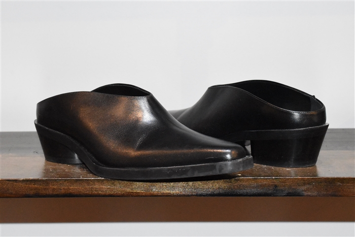 Black Leather Proenza Schouler Mules, size 8.5