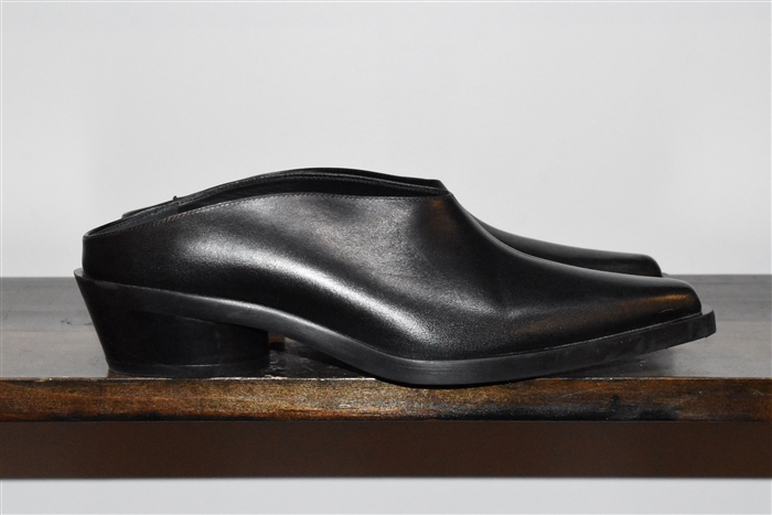 Black Leather Proenza Schouler Mules, size 8.5