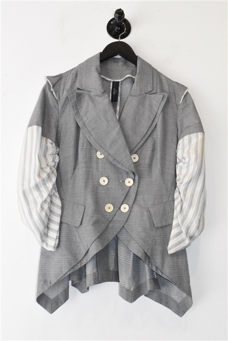 Gray Check High Blazer, size 8