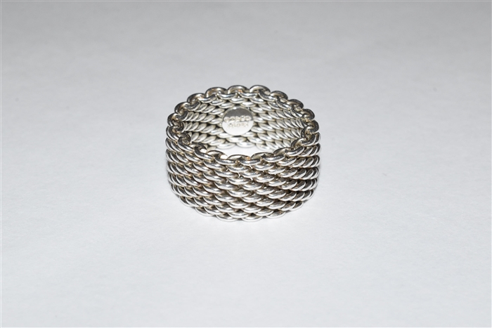 Sterling Silver Tiffany & Co Ring, size O/S
