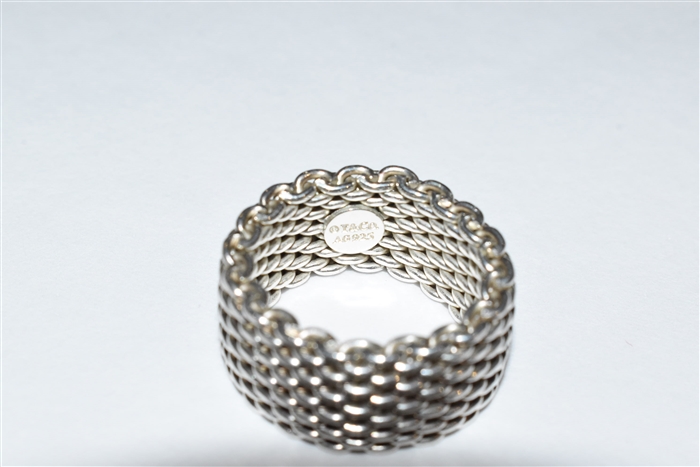 Sterling Silver Tiffany & Co Ring, size O/S