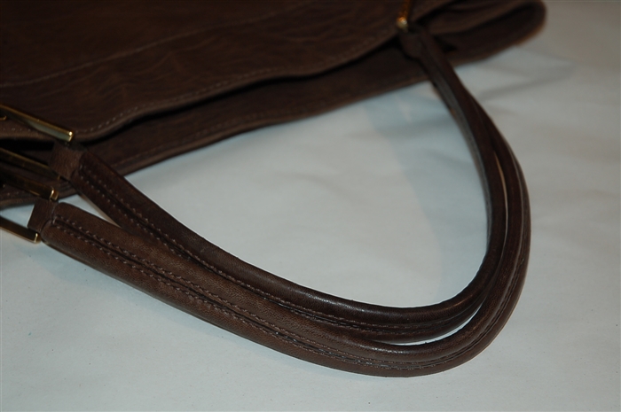 Dark Leather Roger Vivier Tote, size L