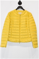 Sunshine Yellow Moncler Puffer Jacket, size M