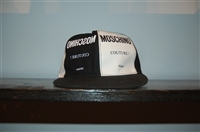 Black & White Moschino Snapback Cap, size M