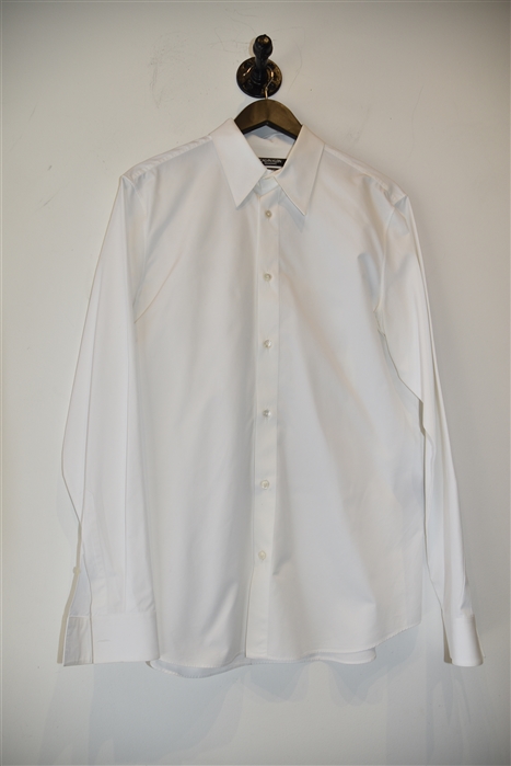 Bright White Calvin Klein 205W39NYC Button Shirt, size L