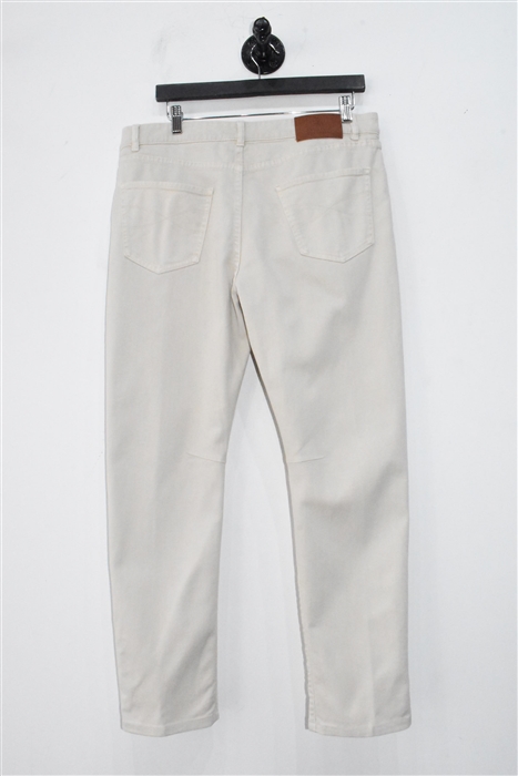 Pale Beige Brunello Cucinelli Denim, size 34