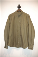 Military Green Gitman Bros. Vintage Button Shirt, size L