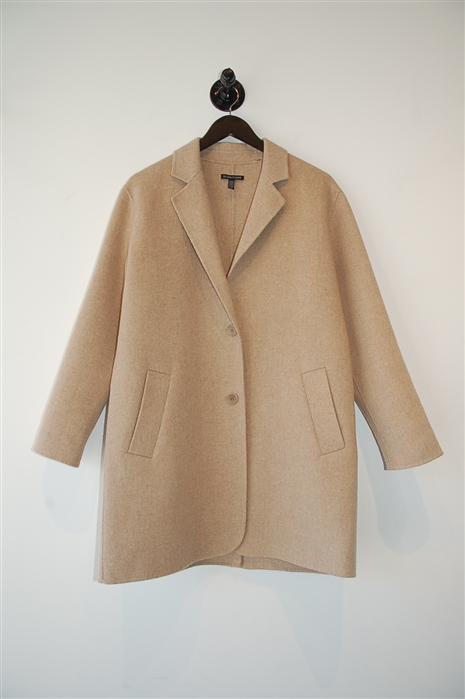 Sandy Beige Eileen Fisher Coat, size S