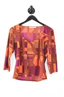 Geometric Nina Ricci Pullover, size M