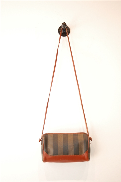 Brown Stripe Fendi - Vintage Cross-Body, size S