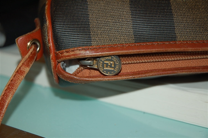 Brown Stripe Fendi - Vintage Cross-Body, size S