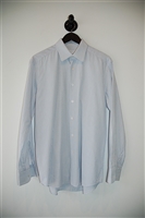 Blue Stripe Prada Button Shirt, size L