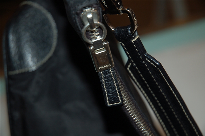 Basic Black Prada Shoulder Bag, size S