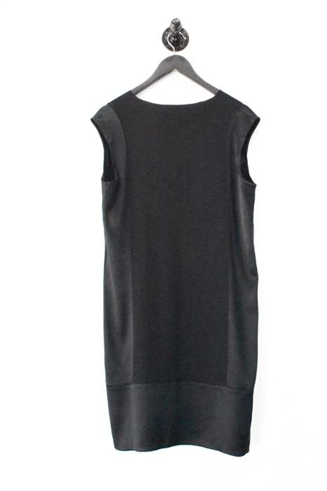 Satin Black Vince Shift Dress, size S