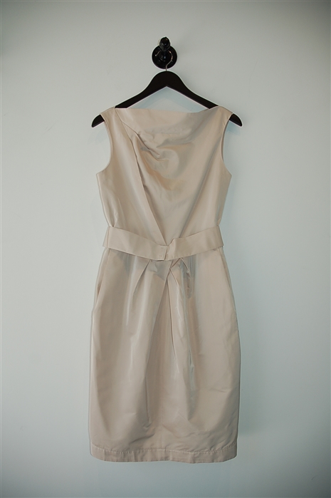 Pale Beige Lida Baday Sheath Dress, size 4