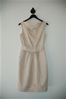 Pale Beige Lida Baday Sheath Dress, size 4