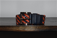 Navy & Orange Prada Belt, size L