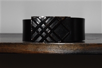 Black Leather Burberry Belt, size M