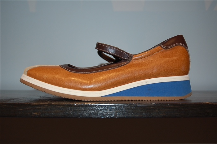 Mixed Browns Miu Miu Mary Janes, size 7